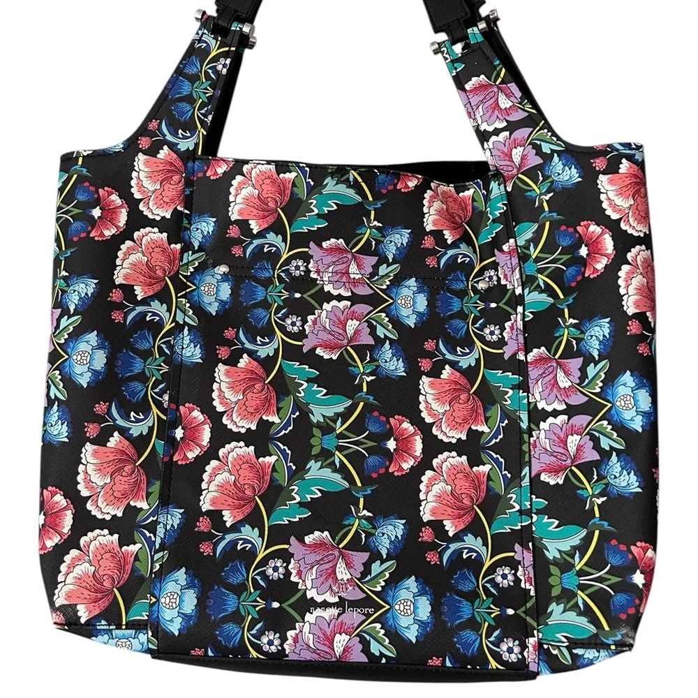 Nanette Lepore Damask Floral Tote Bag Purse